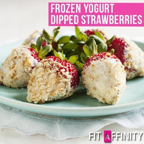 Frozen Yogurt Dipped Strawberries