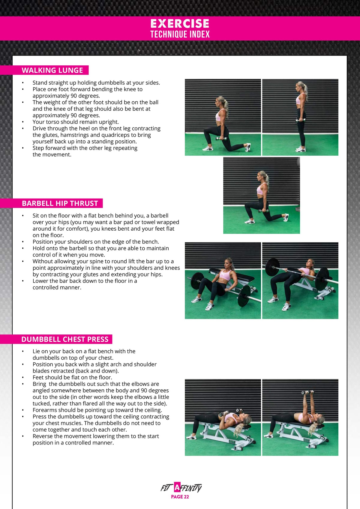12 Week Gym Workout Plan for Women - Fit Affinity