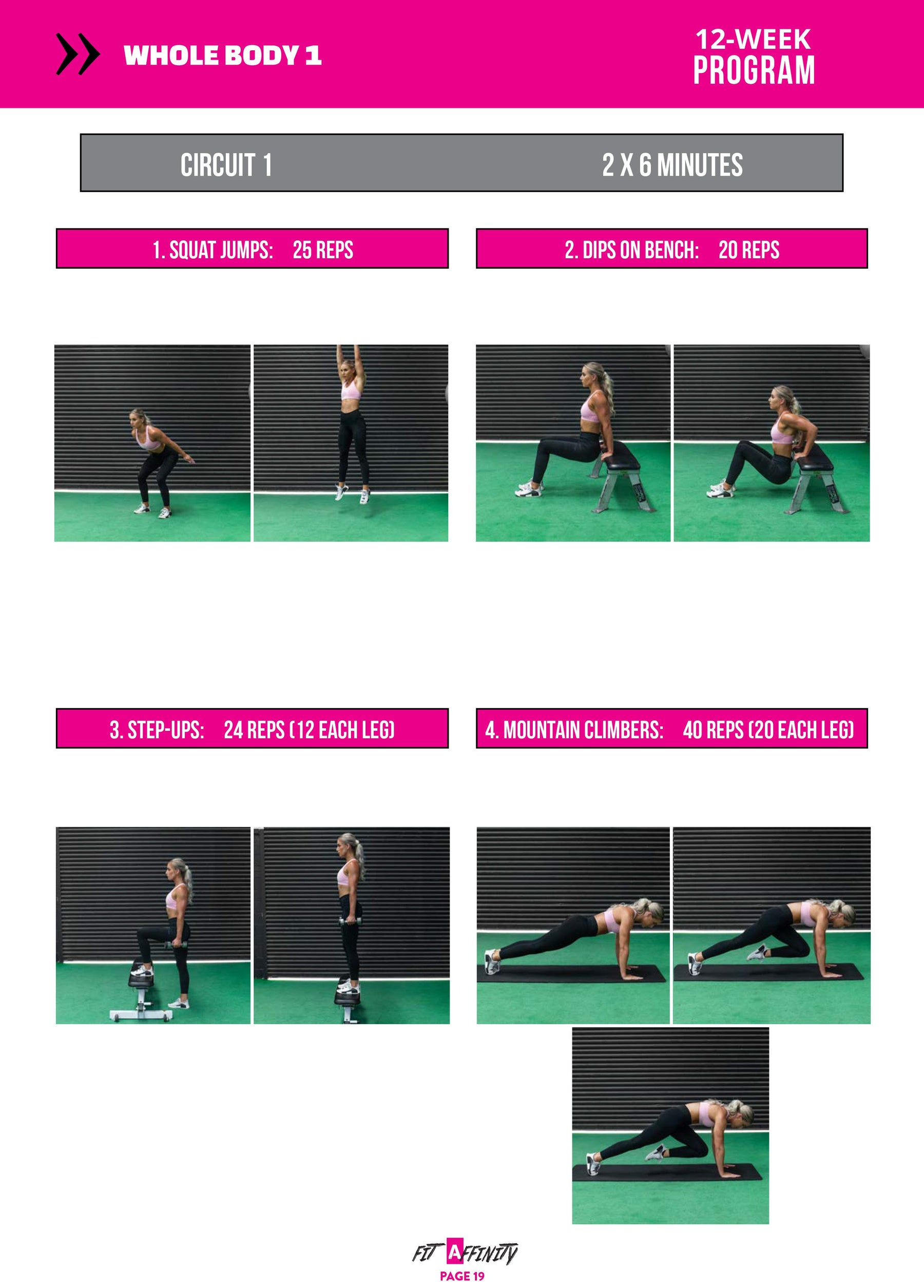 1 week home workout plan outlet