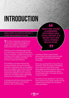 Free 7 Day Ab Workout Plan - Fit Affinity