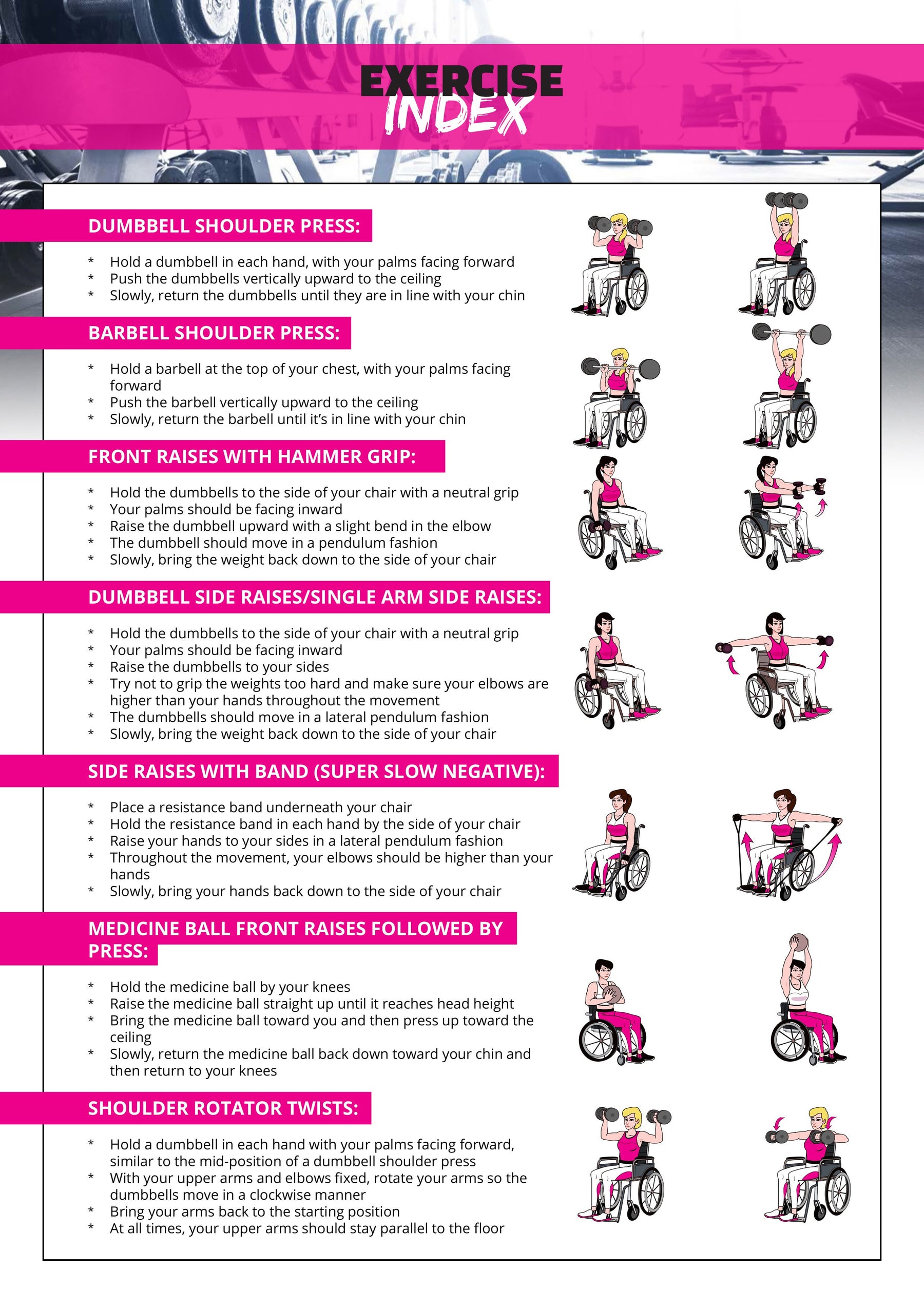 Free Nutrition Workout Plan Adapted For Wheelchair Users Fit