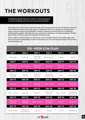 6 Week Big Booty Guide - Fit Affinity